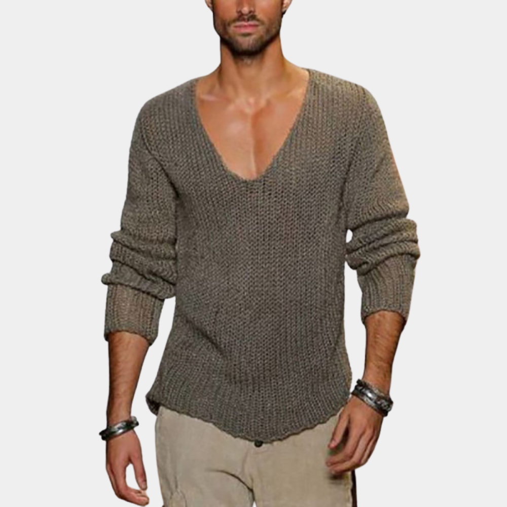 Drune | V-Hals Herren Sweatshirt