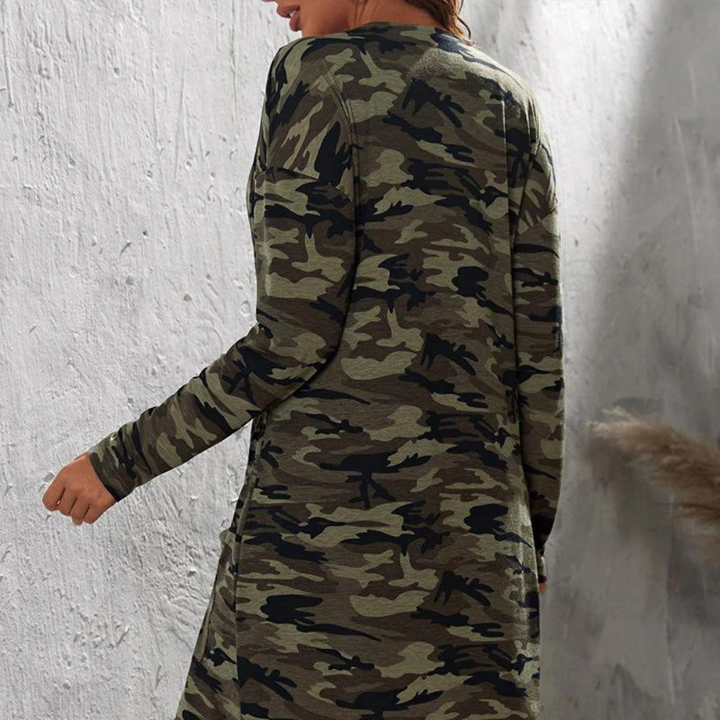 Drune | Urban Camouflagejacke mit Taschen für Frauen, perfekt für die Herbstsaison
