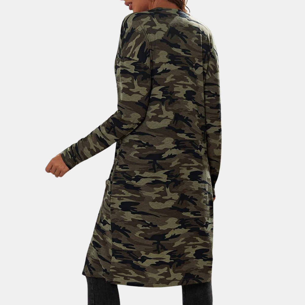 Drune | Urban Camouflagejacke mit Taschen für Frauen, perfekt für die Herbstsaison