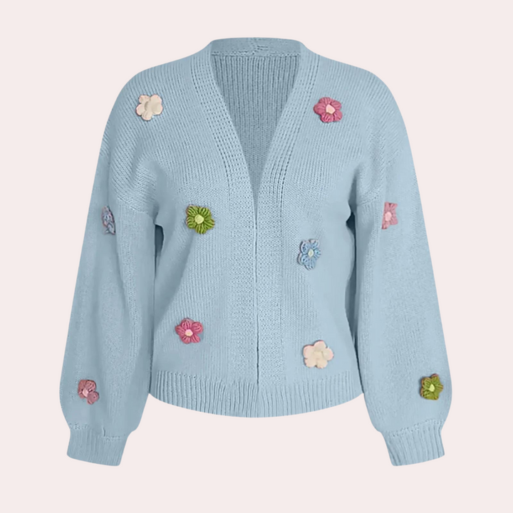 Drune | Damenjacke mit 3D Blumen – Maribel