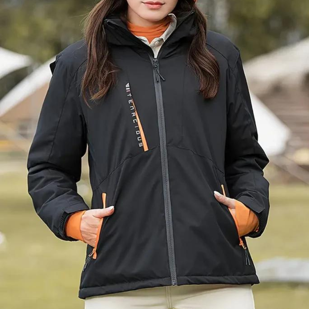 Drune | Elegante Damenjacke mit modischer Winterkapuzenpullover