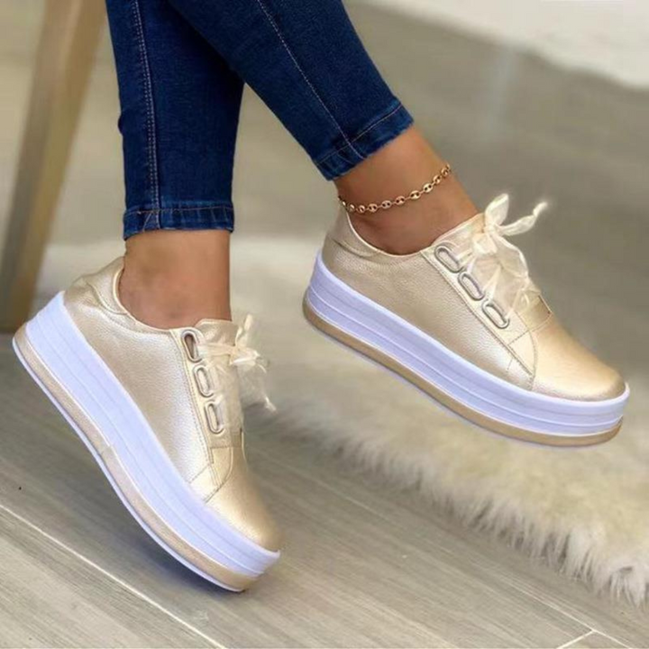 Drune | Bequeme und Stilvolle Leder Damen Sneakers
