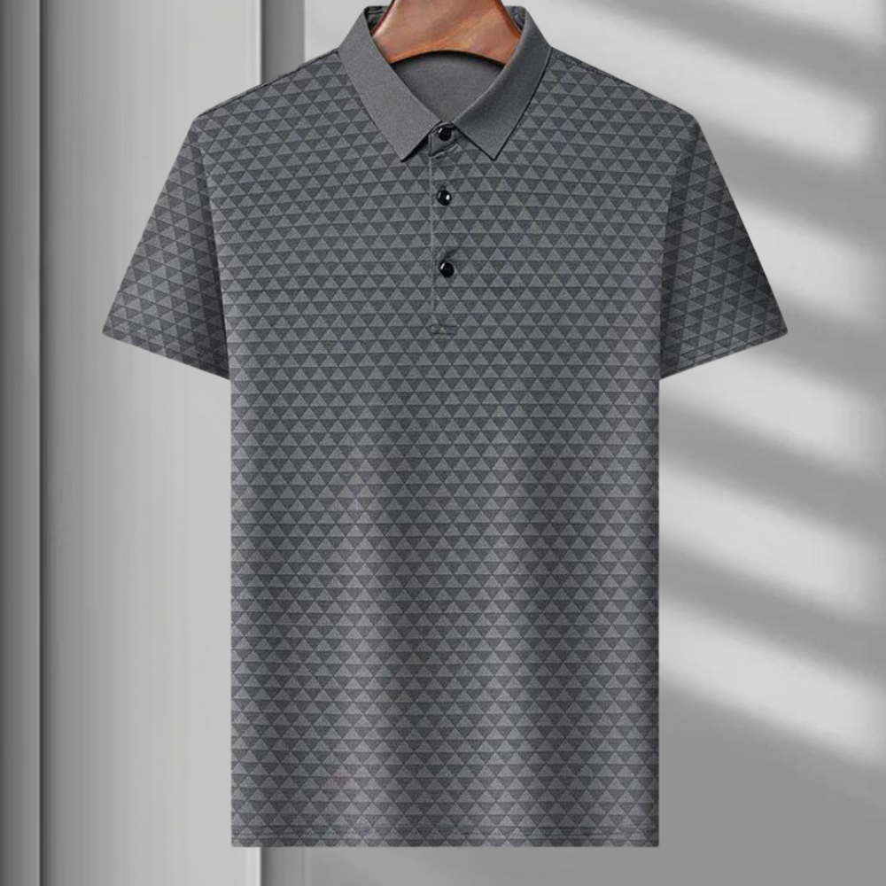 Drune | Atmungsaktives Herren Polo Mit Geometrischem Muster
