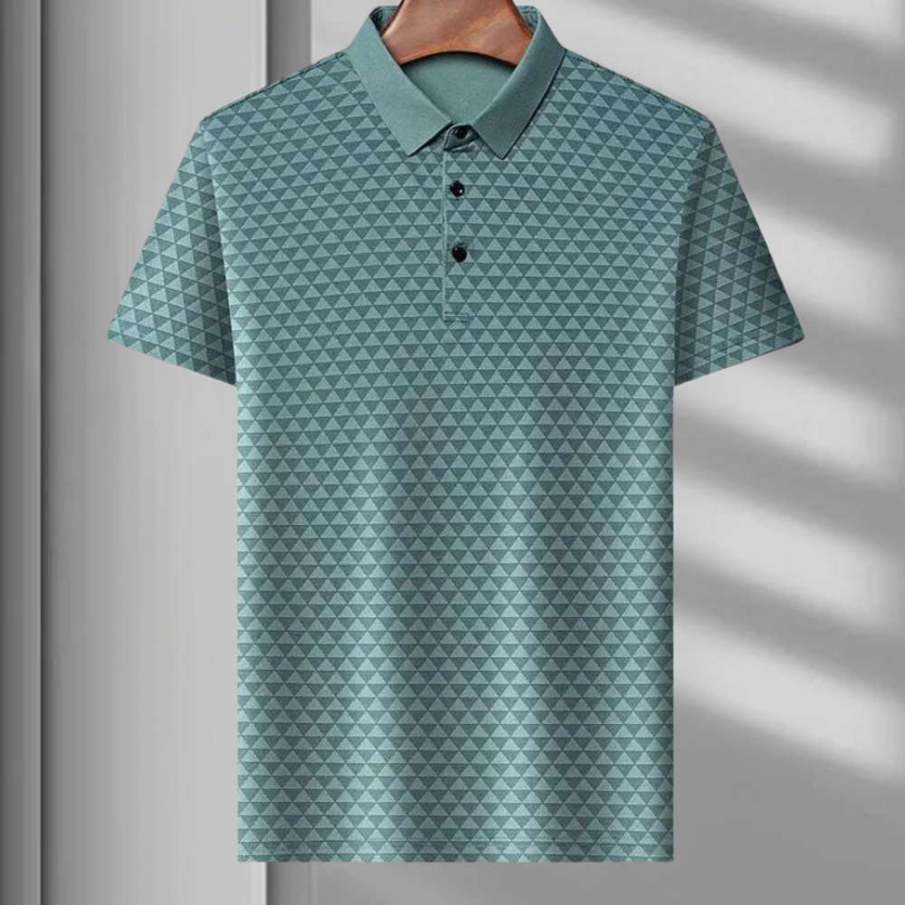 Drune | Atmungsaktives Herren Polo Mit Geometrischem Muster