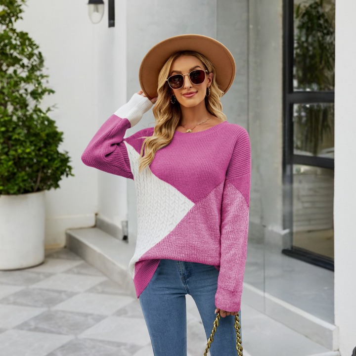 Drune | Stylischer Lässiger Strickpullover für Frauen