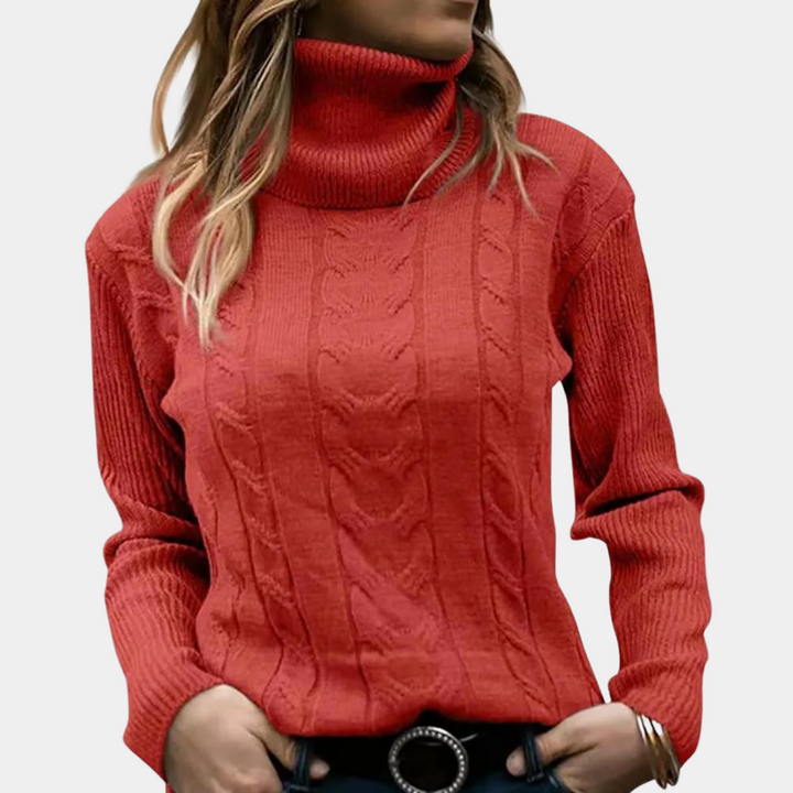 Drune | Kabelstrick-Turtleneck-Pullover