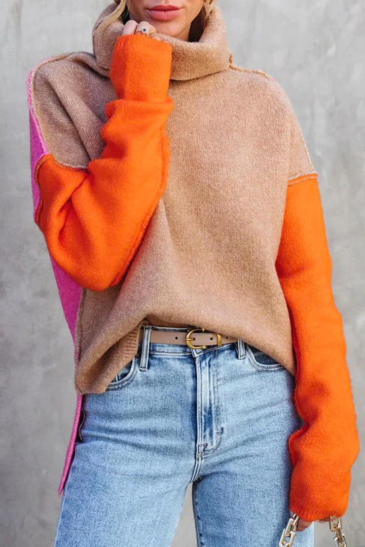 Drune - Atemberaubender Farbblock-Pullover