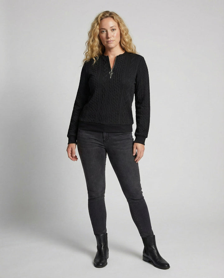 Drune | Weicher Casual-Pullover Mit Textur Für Damen