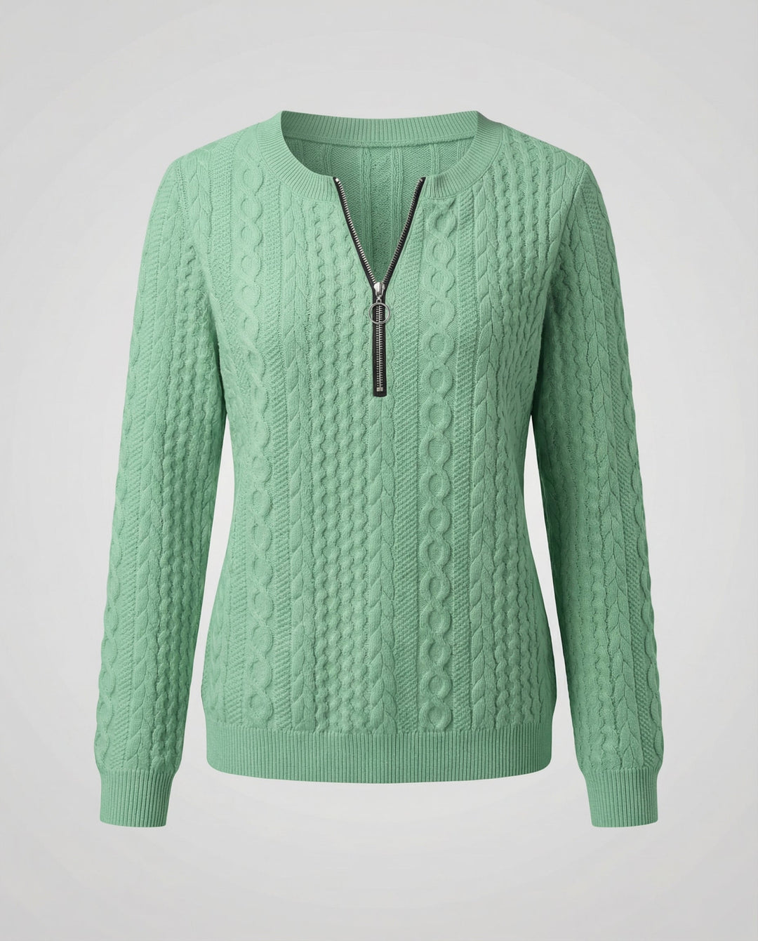 Strukturstrick Casual Pullover Damen | Drune