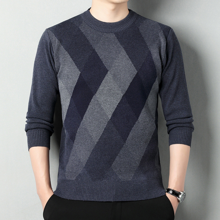 Drune | Geometrischer Herrenpullover
