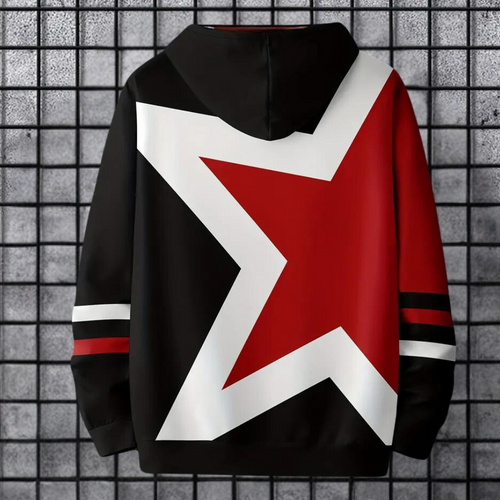 Drune | Herren Kapuzenpullover mit Sternenprint