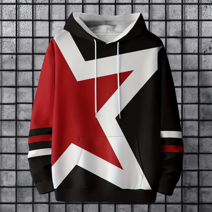 Drune | Herren Kapuzenpullover mit Sternenprint
