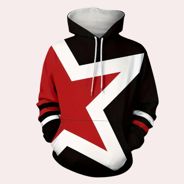 Drune | Herren Kapuzenpullover mit Sternenprint