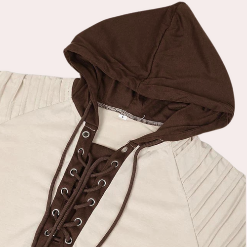 Drune | Herren Kapuzenpullover mit Kapuze und Schnürung