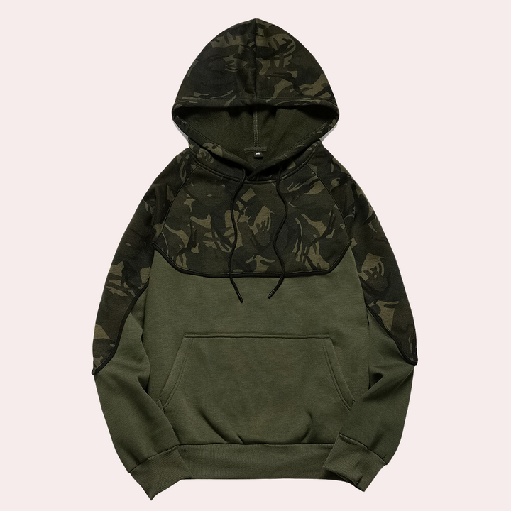 Drune | Camouflage HerrenKapuzenpullover für Alltag