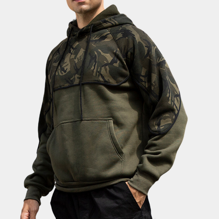 Drune | Camouflage HerrenKapuzenpullover für Alltag