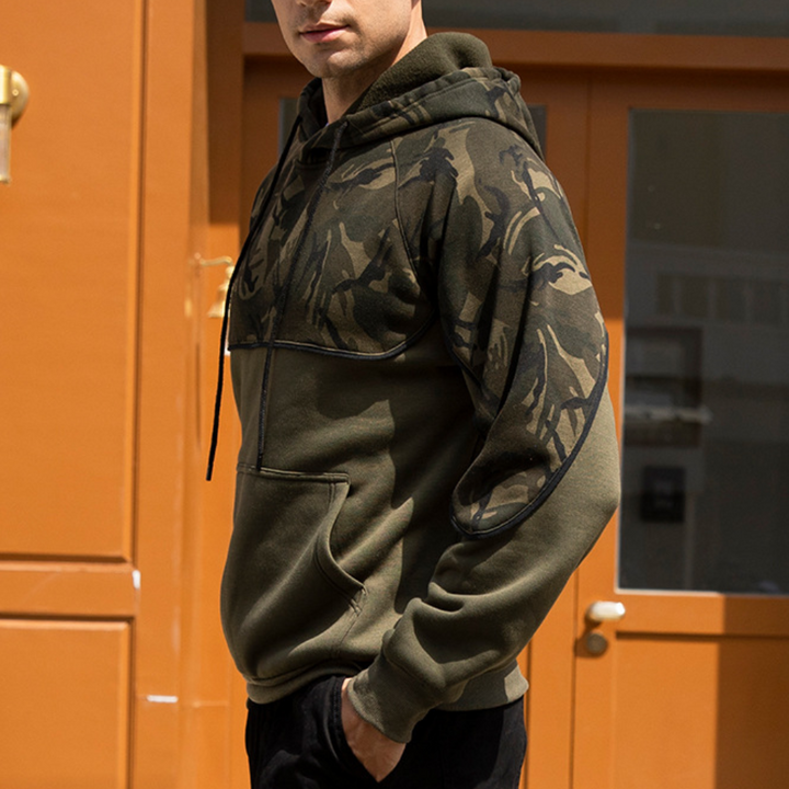 Drune | Camouflage HerrenKapuzenpullover für Alltag