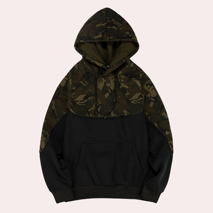Drune | Camouflage HerrenKapuzenpullover für Alltag