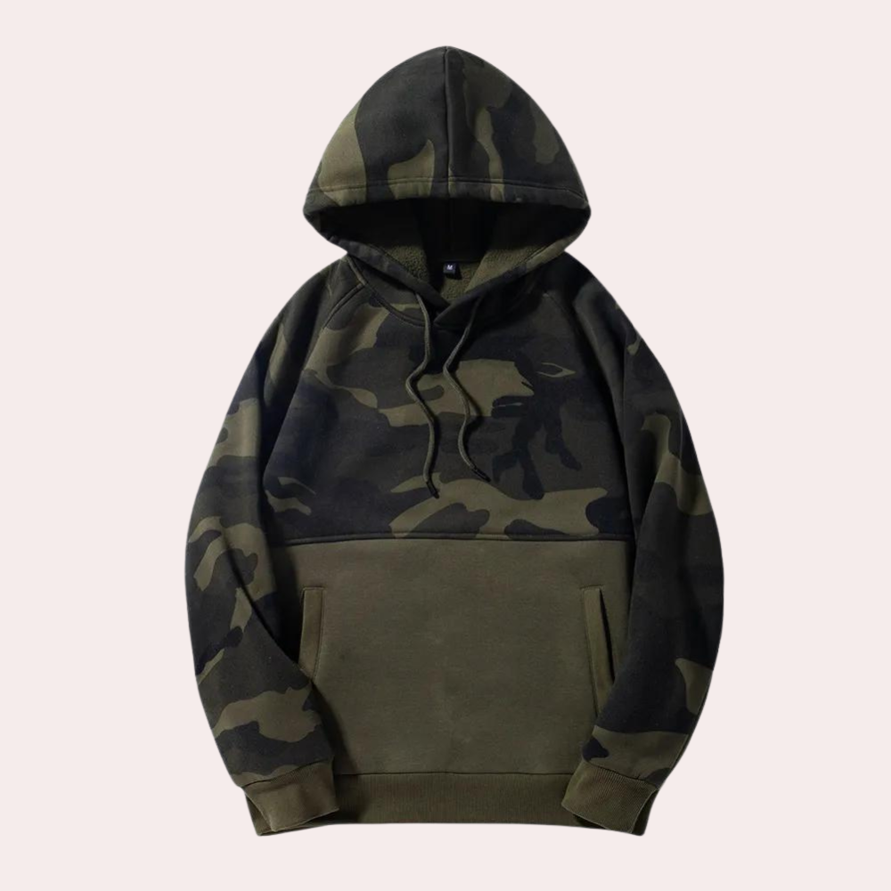 Drune | Camouflage Kapuzenpullover Für Herren Stilvoll