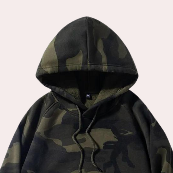 Drune | Camouflage Kapuzenpullover Für Herren Stilvoll