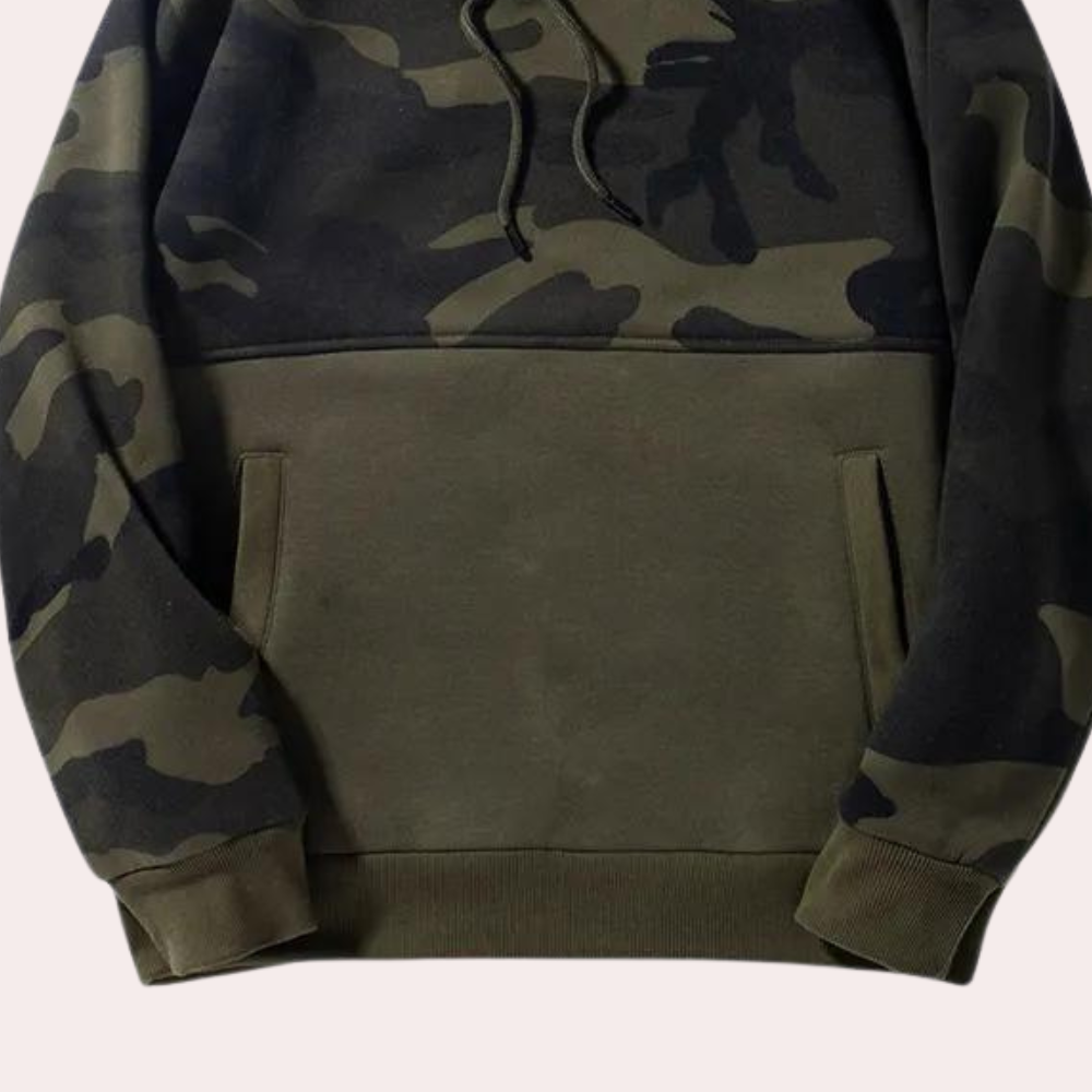 Drune | Camouflage Kapuzenpullover Für Herren Stilvoll