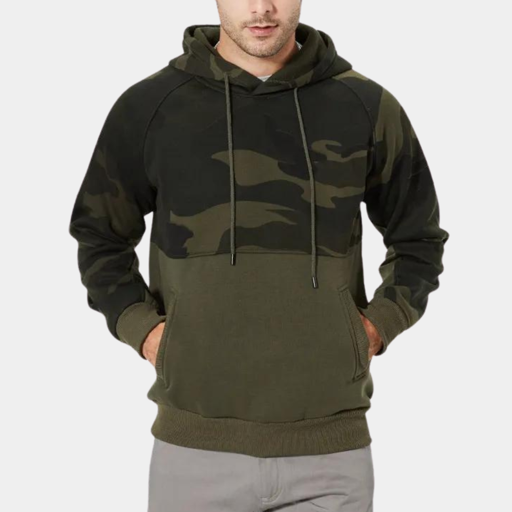 Drune | Camouflage Kapuzenpullover Für Herren Stilvoll
