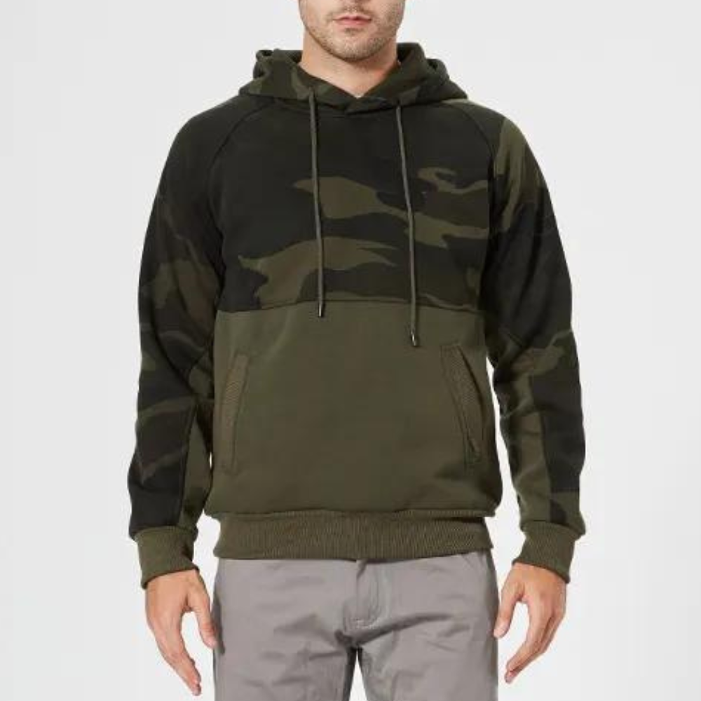 Drune | Camouflage Kapuzenpullover Für Herren Stilvoll