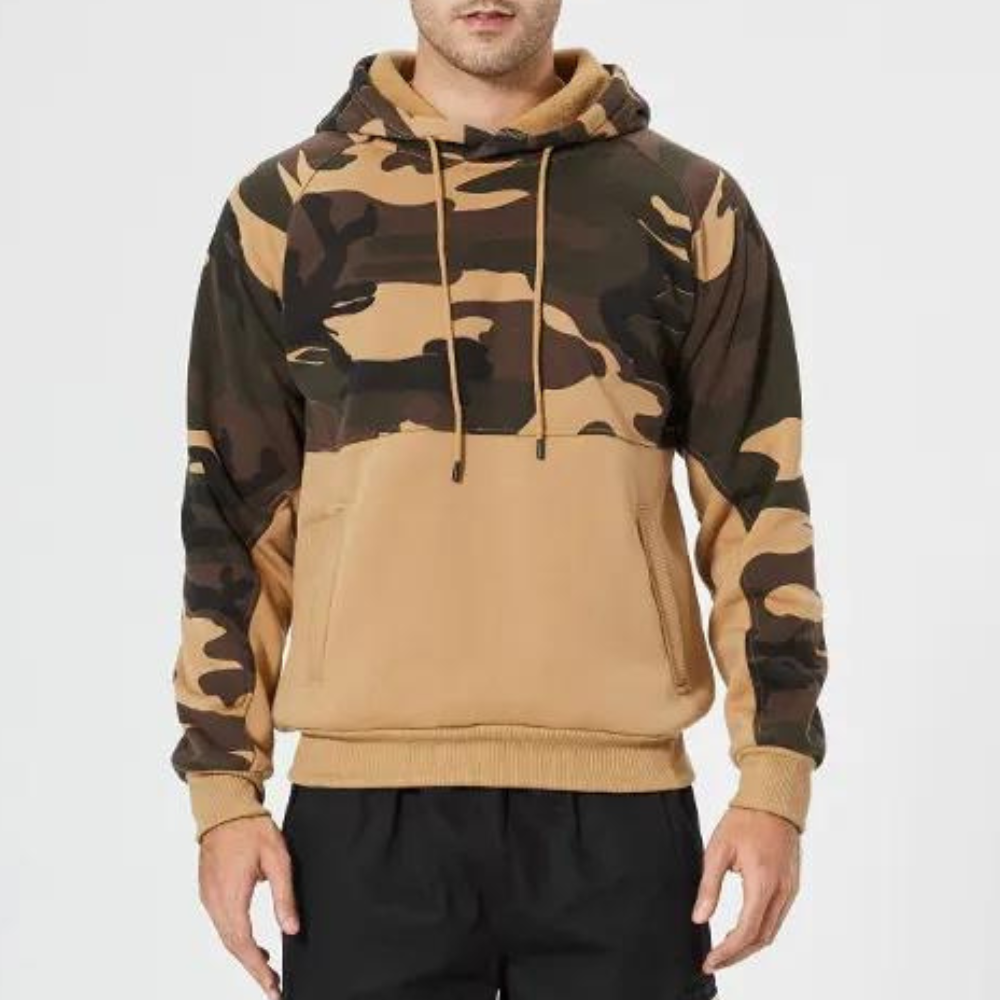 Drune | Camouflage Kapuzenpullover Für Herren Stilvoll