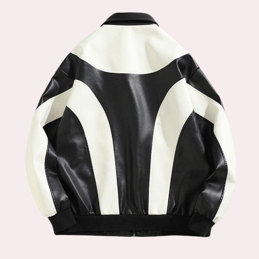 Drune | Farbblockjacke mit Reißverschluss für Männer