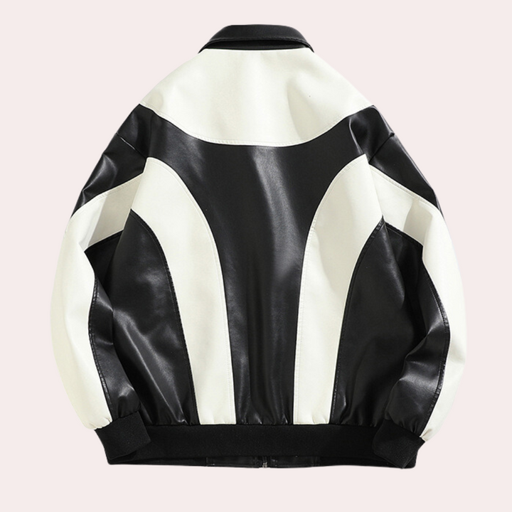 Drune | Farbblockjacke mit Reißverschluss für Männer