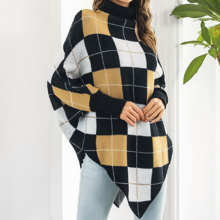 Drune | Dames Trui Met Stijlvol Geruit Patroon