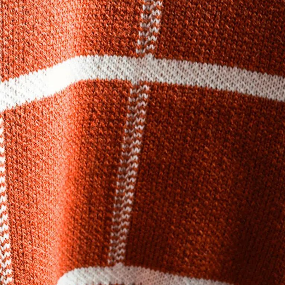 Drune | Herren Pullover mit Karomuster