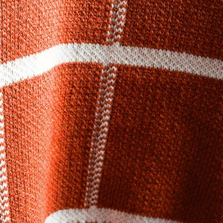Drune | Herren Pullover mit Karomuster