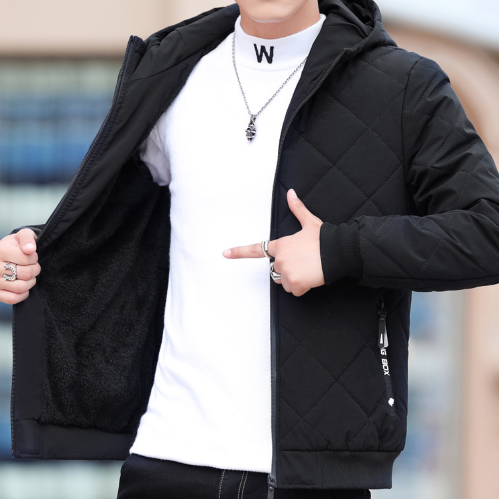 Drune | Bequeme Herrenjacke Mit Kapuze Für Komfort