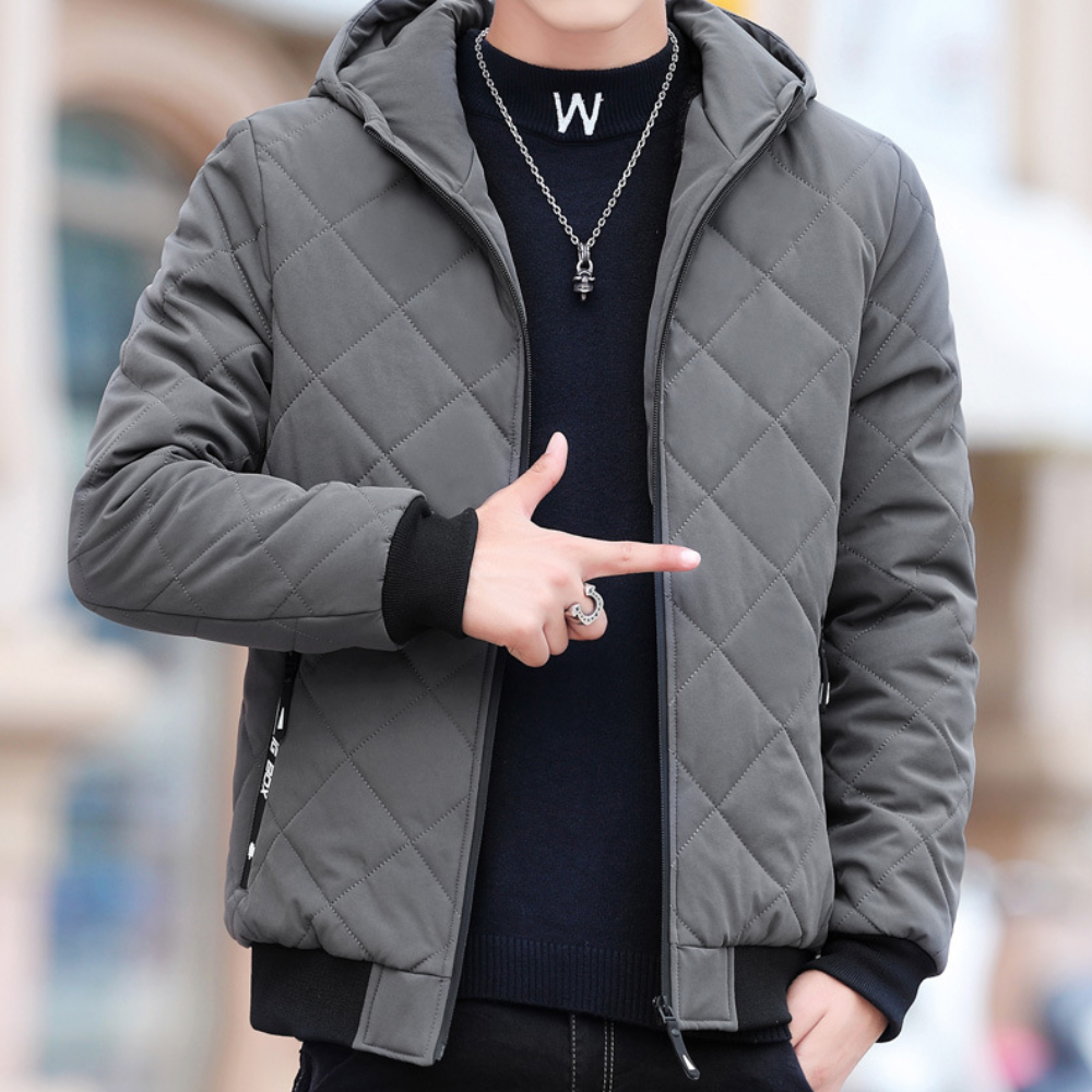 Drune | Bequeme Herrenjacke Mit Kapuze Für Komfort