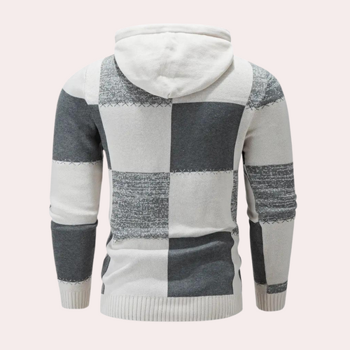 Drune | Karierter Kapuzenpullover für Herren