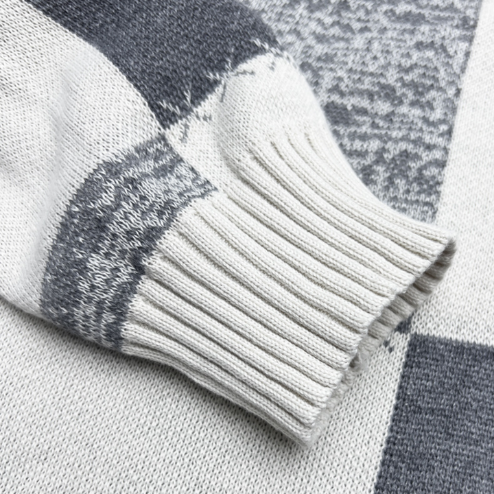 Drune | Karierter Kapuzenpullover für Herren