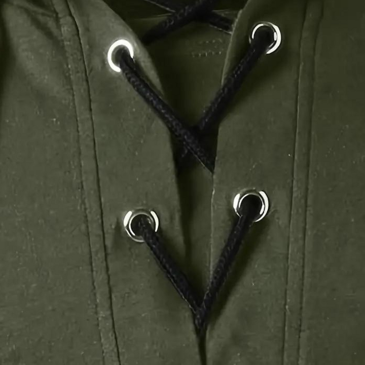 Drune | Verstellbarer V-Hals Kapuzenpullover