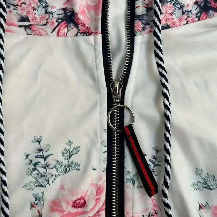 Drune | Floral Zip-Up Hoodie