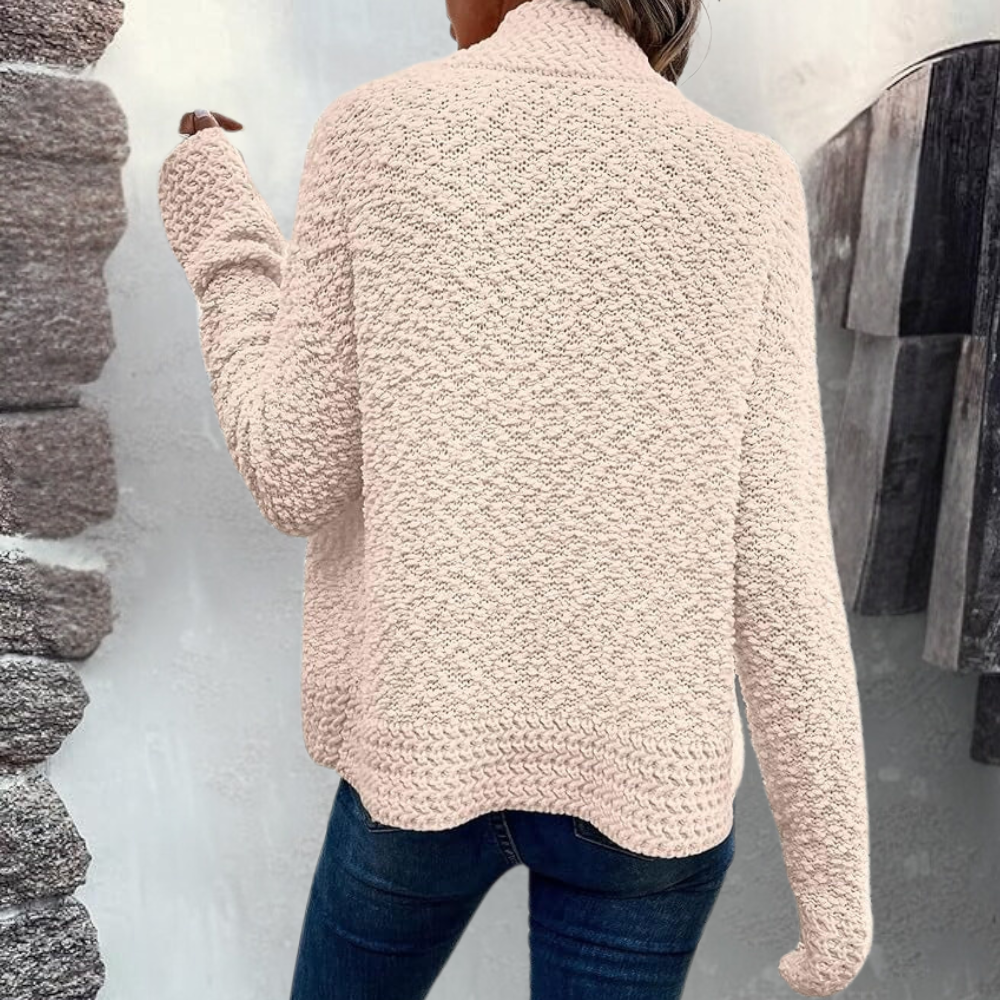 Drune | Strickcardigan Weiches Bouclé-design Lässige Passform