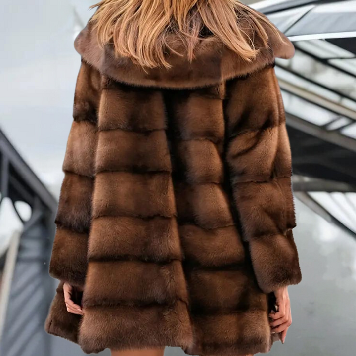 Drune | Warme und weiche Winterkapuzenjacke für Frauen