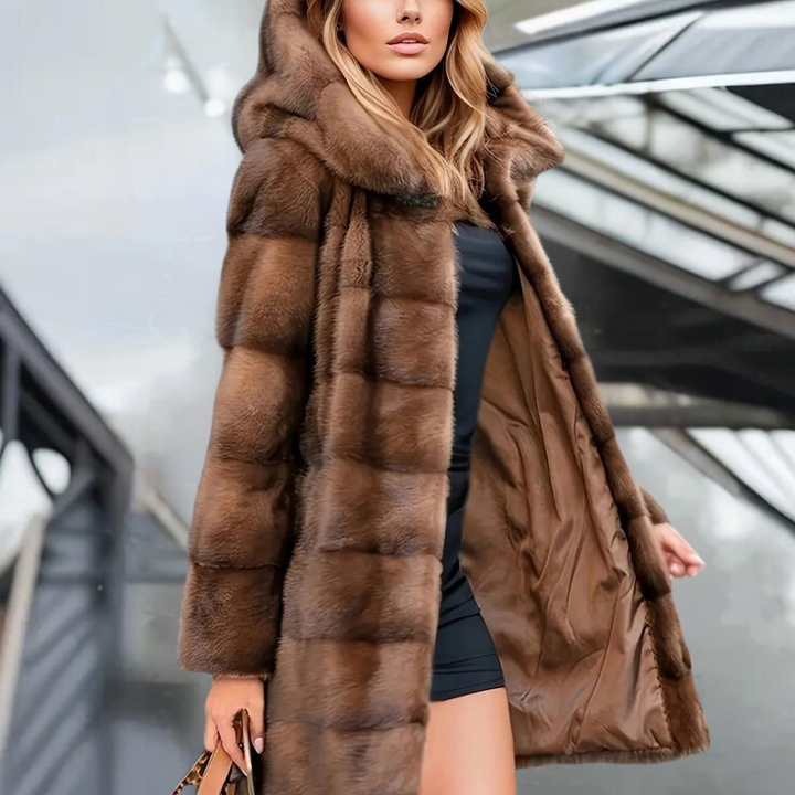 Drune | Warme und weiche Winterkapuzenjacke für Frauen