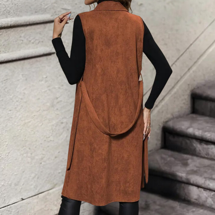 Drune | Elegante und ärmellose Herbstjacke für Frauen