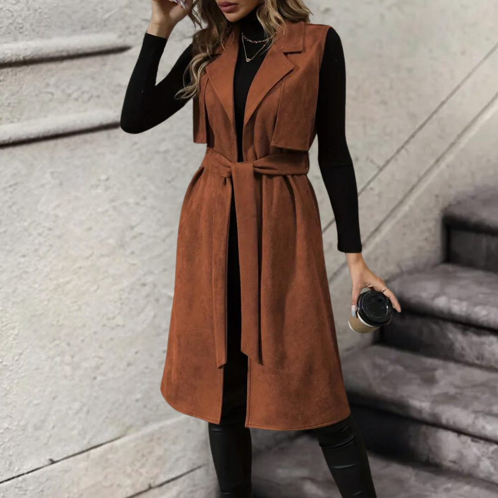 Drune | Elegante und ärmellose Herbstjacke für Frauen