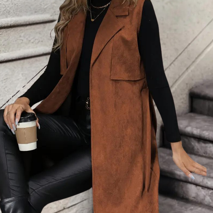 Drune | Elegante und ärmellose Herbstjacke für Frauen