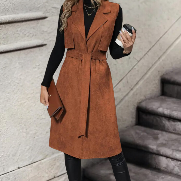 Drune | Elegante und ärmellose Herbstjacke für Frauen