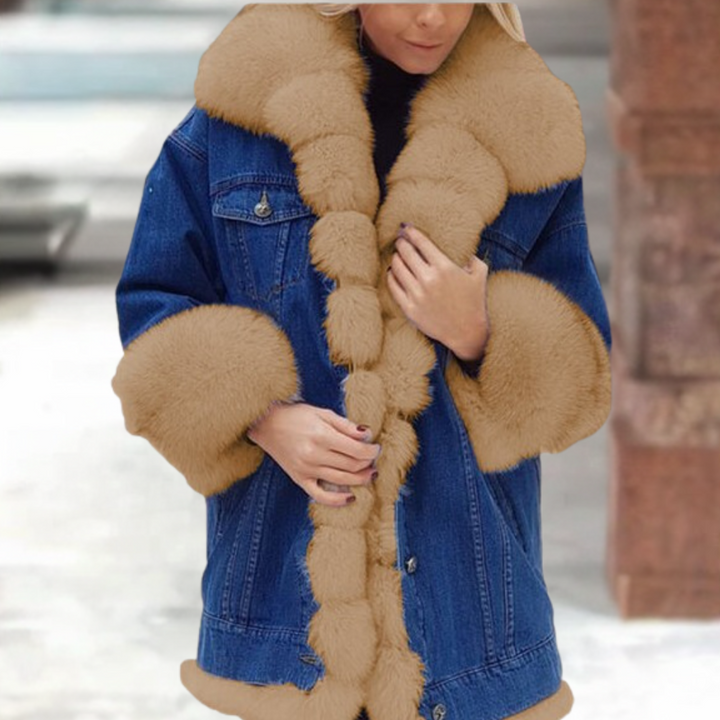 Drune | Stilvoller Denim-Mantel für Frauen, perfekt für den Winter