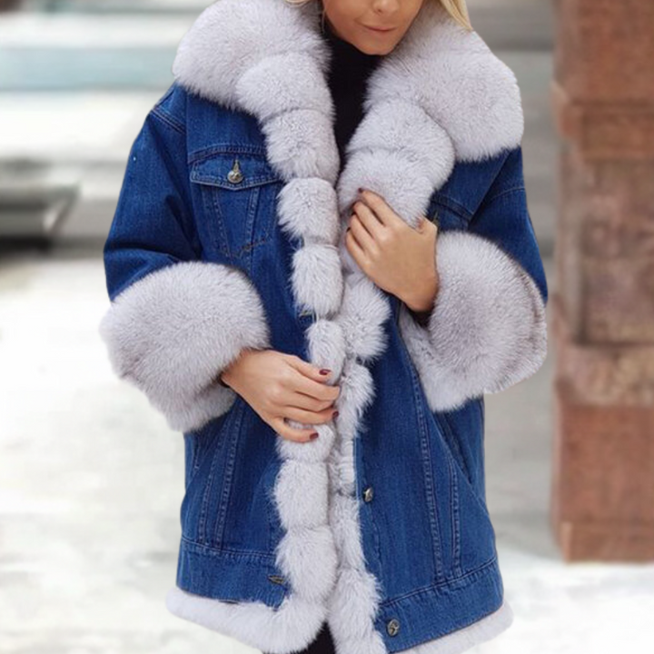 Drune | Stilvoller Denim-Mantel für Frauen, perfekt für den Winter