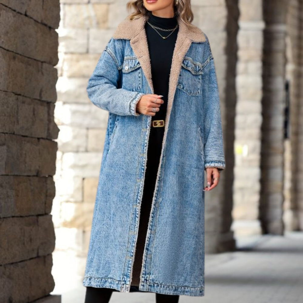 Drune | Leichte Denimjacke für Frauen für den Winter