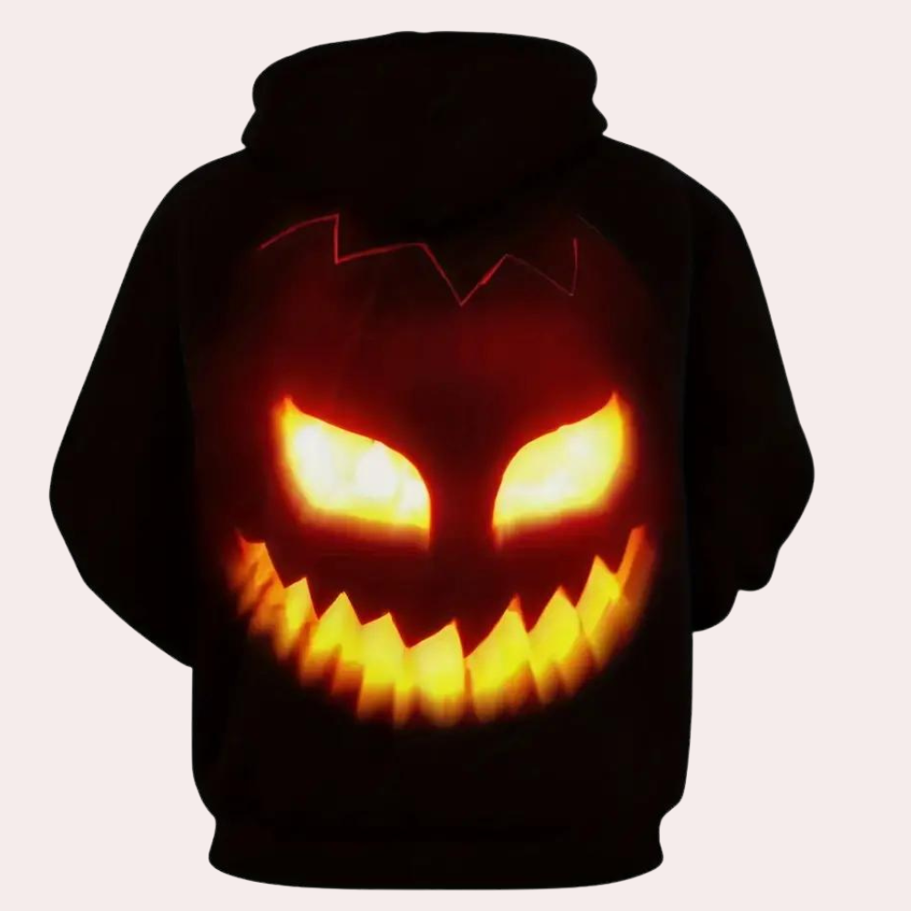 Drune | Kapuzenpullover mit Kürbismuster für Männer